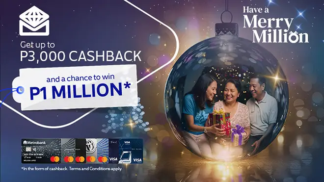 Massive Monitor Metrobank’s 'Have a Merry Million' promo is back! • The Market Monitor