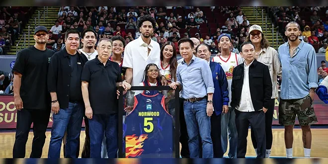 Rain or Shine for life, Norwood’s no. 5 jersey retired