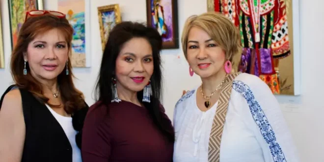 Beauty queen-actresses grace closing of fellow’s mosaic art exhibit in US